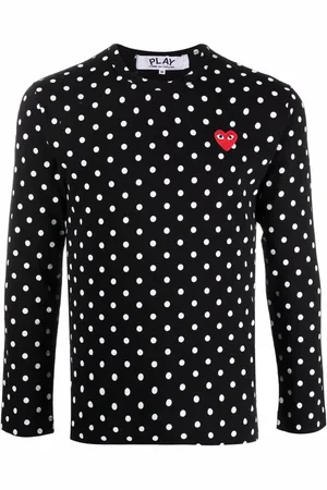 Comme des Garçons Gepunktetes Langarmshirt