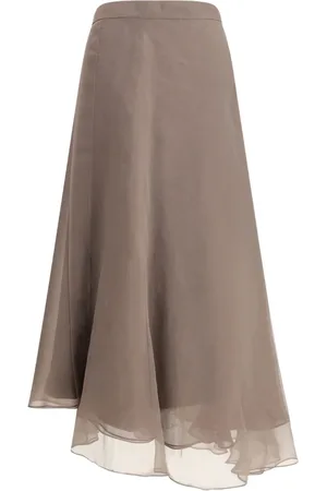 Brunello Cucinelli Midirock aus Seide