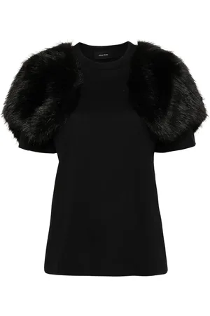 Simone Rocha T-Shirt mit Faux Fur