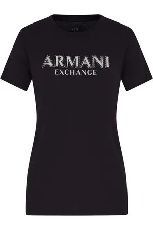Armani Exchange T-Shirt mit Logo-Verzierung