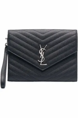 Saint Laurent Clutch mit Chevron-Steppung