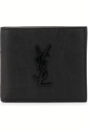 Saint Laurent Portemonnaie mit Kroko-Optik