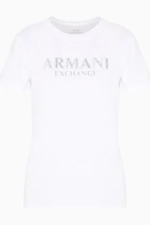 Armani Exchange T-Shirt mit Logo-Verzierung