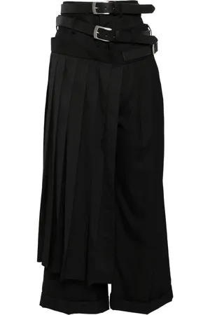 JUNYA WATANABE Wollhose mit Gürtel