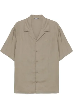 Emporio Armani Hemd mit Logo-Stickerei