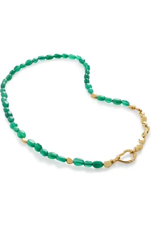Monica Vinader Rio Halskette mit Onyx