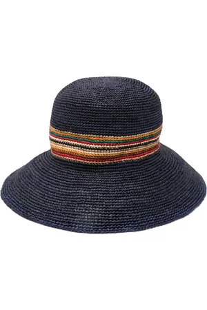 Paul Smith Strohhut mit Kontrasteinsätzen
