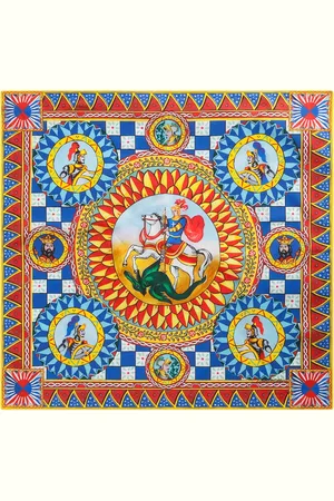 Dolce & Gabbana Schal mit Carretto-Print
