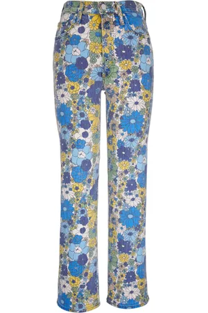 Mother Ausgestellte Jeans mit Blumen-Print
