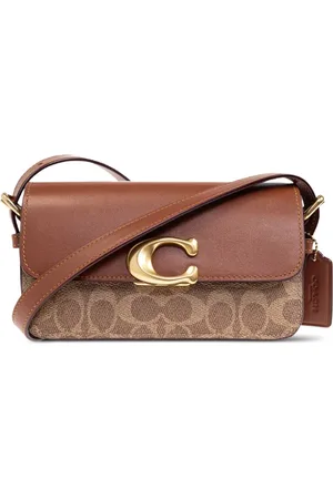 Coach Schultertasche mit Logo-Schild