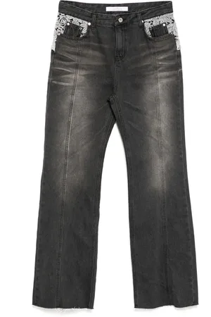 Rokh Jeans mit Spitzendetail