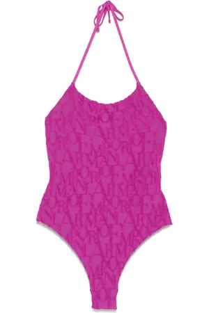 Emporio Armani Badeanzug mit beflocktem Logo