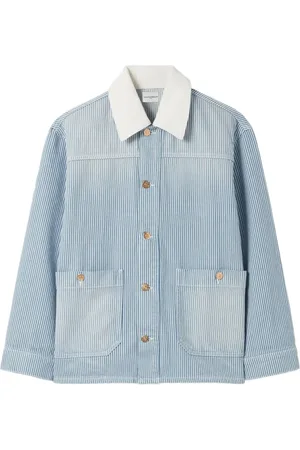 Claudie Pierlot Gestreifte Jeansjacke