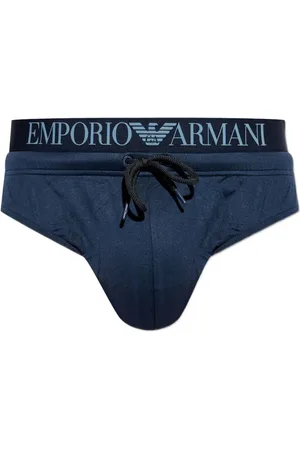 Emporio Armani Badehose mit Logo-Band