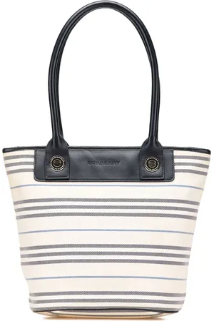 Burberry 2000-2017 gestreifte Schultertasche aus Canvas
