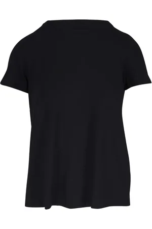 Majestic T-Shirt mit Faltendetail