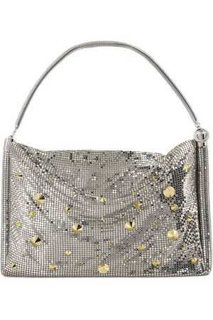 Paco rabanne Metallic-Schultertasche aus Mesh