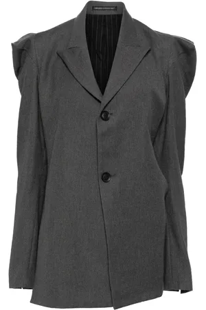 YOHJI YAMAMOTO Einreihiger Flanell-Blazer