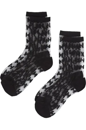 Karl Lagerfeld Socken aus Mesh mit Monogramm (2er-Set)
