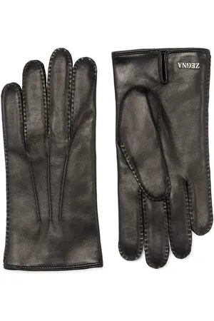 Ermenegildo Zegna Handschuhe mit Logo-Schild