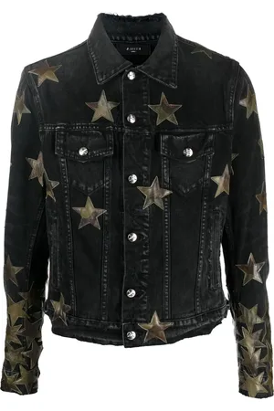 AMIRI Jeansjacke mit Stern-Patches