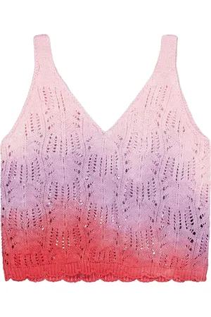 LANEUS Gestricktes Boxy Tanktop