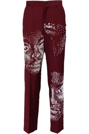 KIDSUPER STUDIOS Straight-Leg-Hose mit Kunstperlen