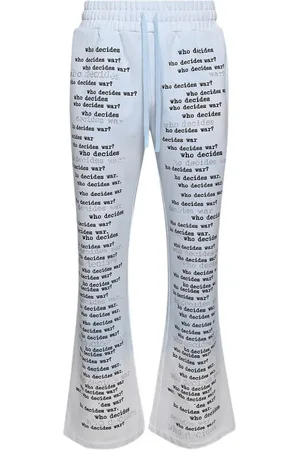 Who Decides War Ausgestellte Hose mit Text-Print