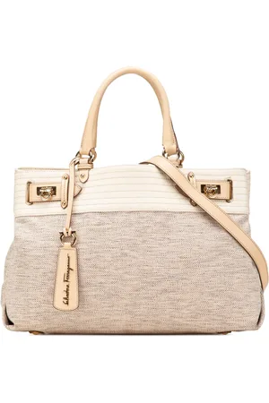Salvatore Ferragamo 2000-2024 Gancini Satchel-Tasche aus Canvas
