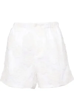 Nº21 Shorts mit Blumenstickerei