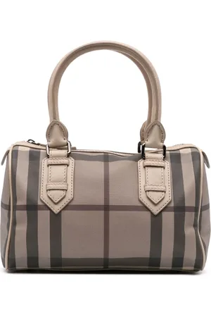 Burberry 2000-2017 Smoke Check Chester Boston Tasche aus beschichtetem Canvas
