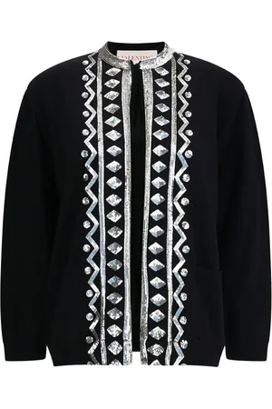 VALENTINO GARAVANI Cardigan mit Paillettenbesatz