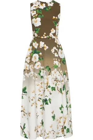Oscar de la Renta Kleid mit Print