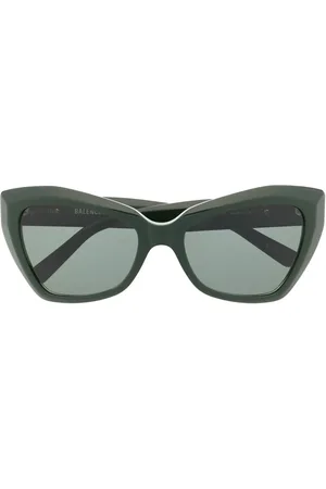 Balenciaga Sonnenbrille mit Monogramm-Schild