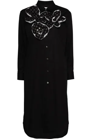 Comme des Garçons Hemd mit Blumenverzierung