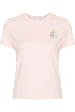Casablanca T-Shirt aus Bio-Baumwolle mit Logo-Print