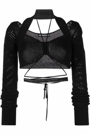 ANDREADAMO Gestricktes Cropped-Oberteil