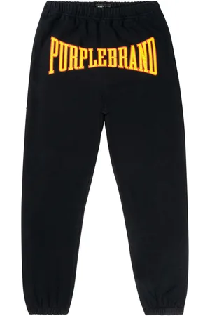 Purple Brand Jogginghose mit Logo-Applikation