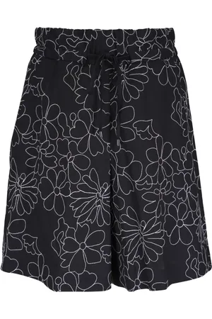 Bogner Shorts mit Blumenstickerei