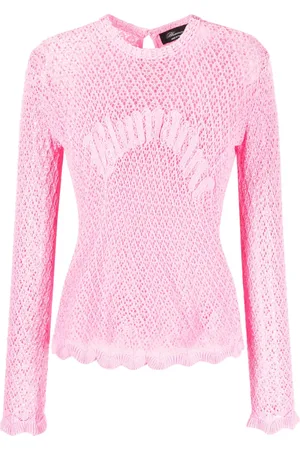 BLUMARINE Oberteil mit Lochstrickmuster
