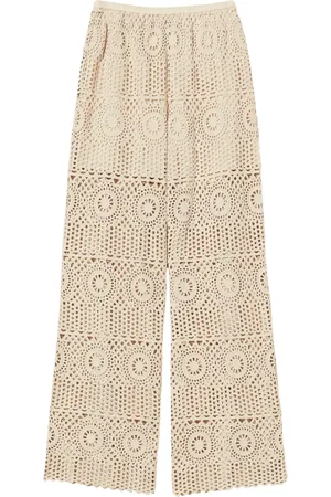 Twin-Set Gehäkelte Wide-Leg-Hose