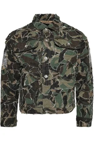 Who Decides War Hemdjacke mit Camouflage-Print