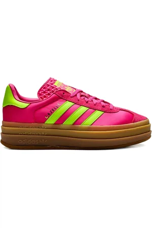 adidas Gazelle Bold Slime/Fuchsia Sneakers
