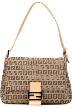 Fendi 2000-2010 Zucca Canvas Mamma Forever Schultertasche