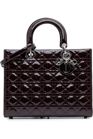 Dior 2009 große Umhängetasche aus Lackleder