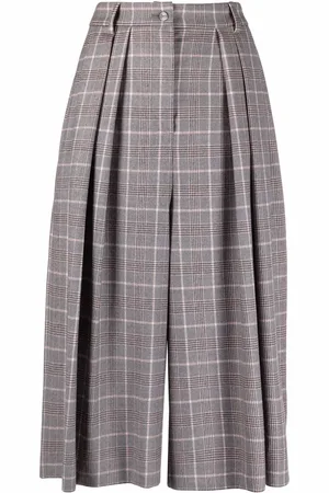 Alberta Ferretti Karierte Cropped-Hose