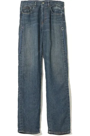 UNDERCOVER Straight-Leg-Jeans aus Leinen