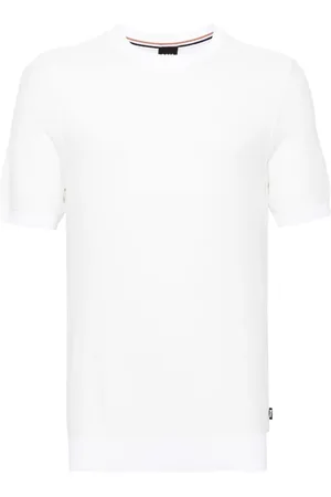 HUGO BOSS Gestricktes Tantino T-Shirt mit Rundhalsausschnitt