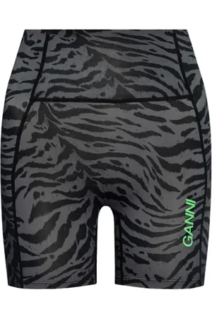 Ganni Elastische kurze Leggings