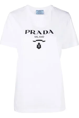 Prada T-Shirt mit Logo-Print